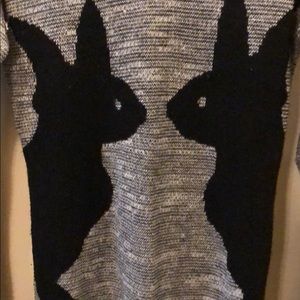 Cute bunny long sleeve sweater